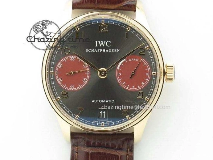 MIROTIME 0118 Portuguese Real PR Real Annual Calendar IW5035 YLF 1:1 Best Edition White Dial On Leather Strap A Refined 7243